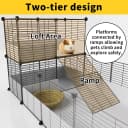 Guinea Pig Cage — Indoor Habitat Cage with Waterproof Plastic Bottom