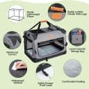 24-inch Portable Collapsible Dog Crate for Small Dogs up to 27lbs