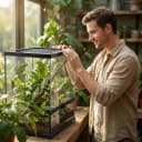 11 Gallon Tall Reptile Glass Tank 12"x12"x18",Pre-Assembled Vertical Terrarium Enclosure with Front Openning
