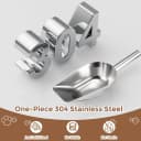 Pet cat-dog food-scoop measuring — 1-cup - Food-grade 304 stainless steel material | 1-Cup capacity | Precision