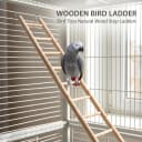 3 Pcs Bird Ladder — Wooden Bird Cage Ladder Bird-Ladder for Cage Climbing Ladders for Parakeets Parrots Cockatoo(4