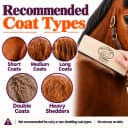 10 Inch Horse Brush – Horse Shedding Blade Made in USA - Removes Loose Hair and Undercoat - Deshedding Tool for