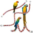 Bird Rope Perches — Parrot Toys 33 inches Rope Bungee Bird Toy (33 inches)[1 Pack]