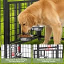 8' x 4' Outdoor Dog Kennel with Roof for Large Dogs