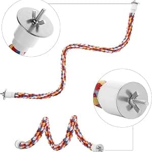 Bird Rope Perches — Parrot Toys 33 inches Rope Bungee Bird Toy (33 inches)[1 Pack] — collection imagery