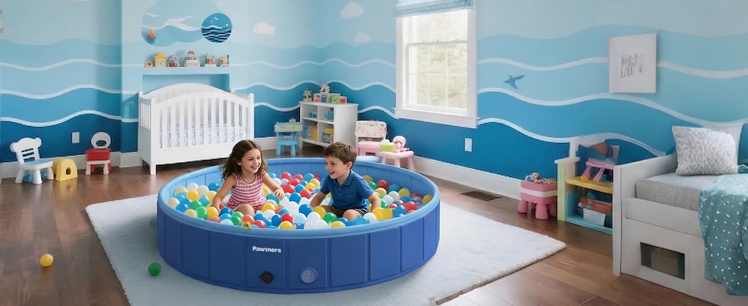 Foldable Dog Pool with Sprinkler and RGB LED Light — collection imagery