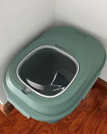 Dog Food Storage Container, 10-20Lbs Collapsible Pet Food Storage Containers with Rolling Wheel Airtight — collection imagery
