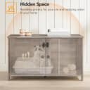 Litter Box Enclosure — Cat Litter Box Furniture with Removable Divider