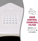 Advanced Hooded Corner Cat Litter Box with Charcoal Filter