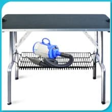 46-in Dog Grooming Table for Large Pets — Leveling Feet for Stability