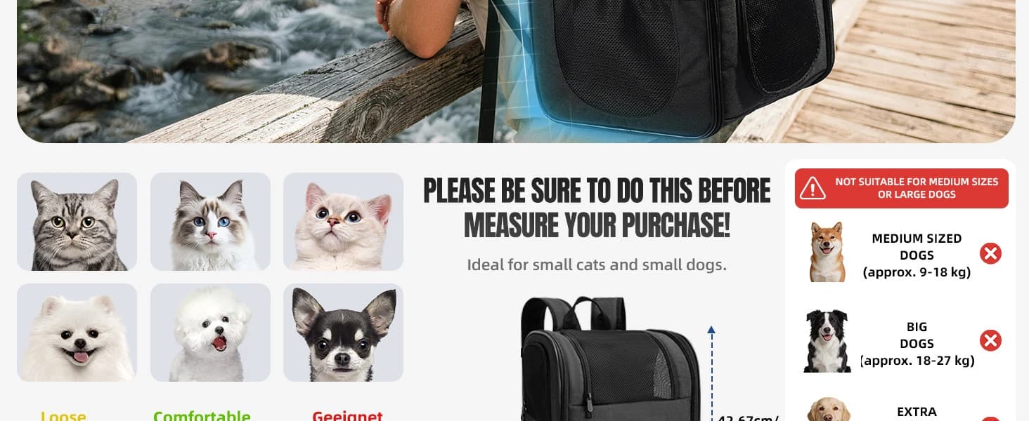 Cat Backpack Carrier — Support Frame — product details