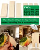 Bird Chew Toys Large Untreated Balsa Wood 10 Pack