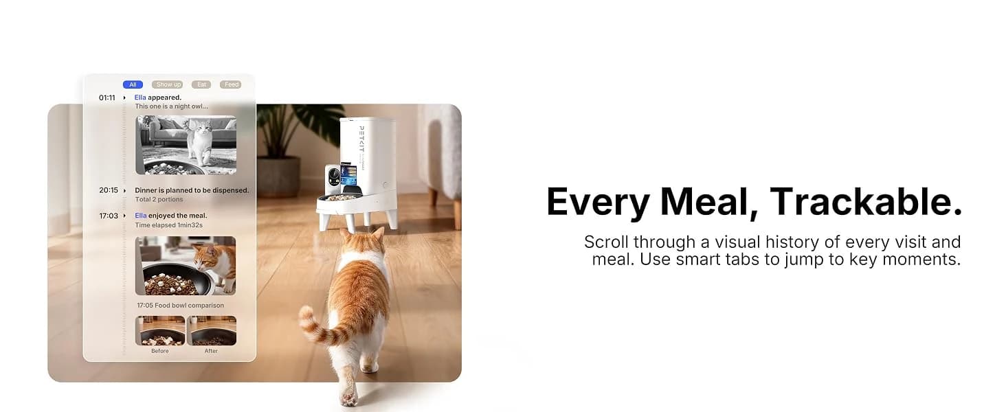 Upgraded Multi-Cat Recognition Automatic Cat Feeder with Camera — collection imagery