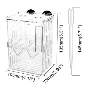 Aquarium Fish Breeder Box Plastic Fish Isolation Breeding Box Hatching Incubator Box for Baby Fishes Shrimp — Product Details