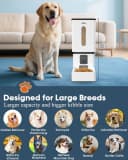Automatic Dog Feeder Large Breed: 12L/50 Cup Capacity for Kibble up to 20mm
