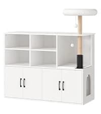 Litter Box Enclosure — Cat Litter Box Furniture with Removable Divider — collection imagery
