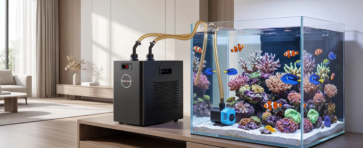 1/10 HP Aquarium Chiller 42 Gal Fish Tank Water Chiller 110V — product details