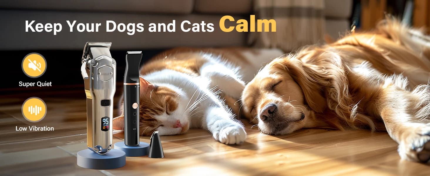 Dog Clippers Grooming Kit for Thick Coats and Heavy Duty — product details