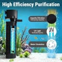 600GPH UV Aquarium Filter for — 100-300 Gallon Fish Tank Algae Control