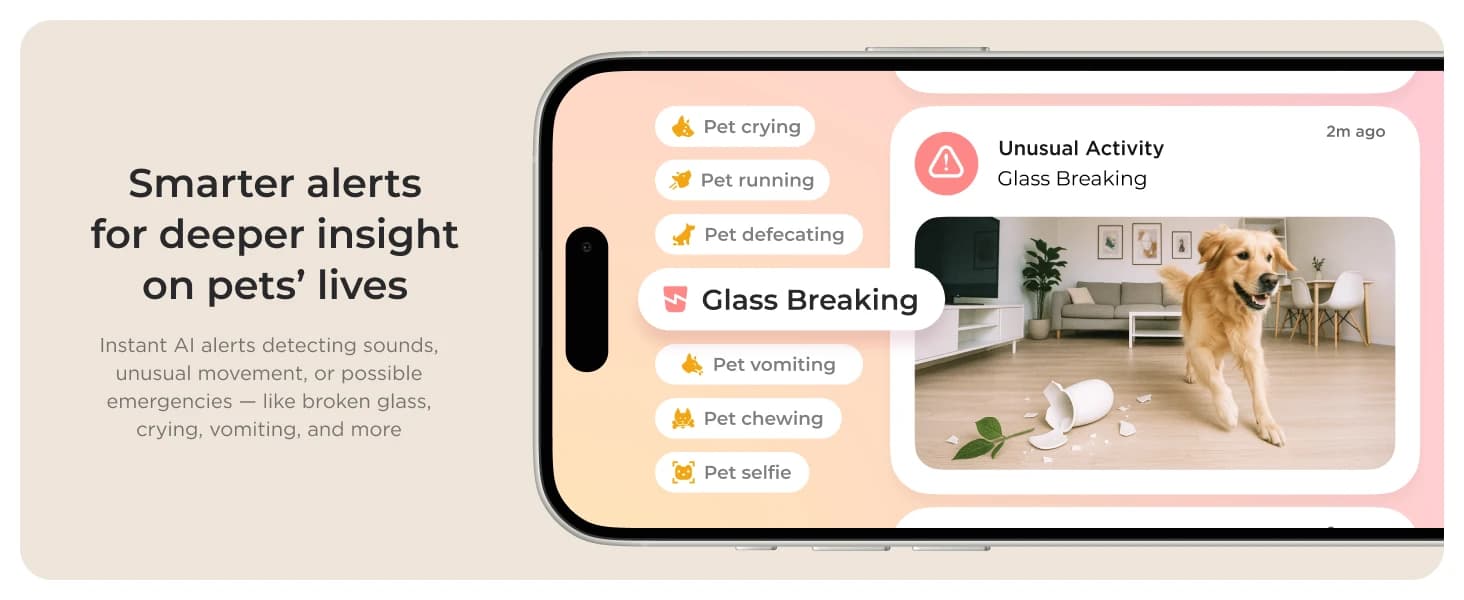 Cam 360 – Wi-Fi Pan-Tilt Pet Security Camera with App — product details