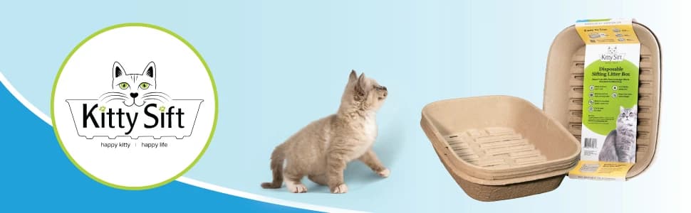 Disposable Cat Litter Box Large, 6 Count, Durable Portable for Travel and Home, Eco-Friendly Disposable Litter — collection imagery