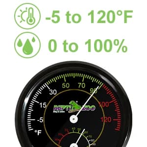 Reptile Terrarium Thermometer Hygrometer Dual Gauges Pet Rearing Box Reptile Thermometer and Humidity Gauge — collection imagery