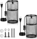 2 Pcs Reptile Heat Lamp Guard Anti Scald