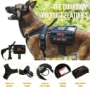 Service Dog Vest Harness, Service Dog Cape Guardian Dog Backpack Harness with Pouches Dog Saddle Bag for Small
