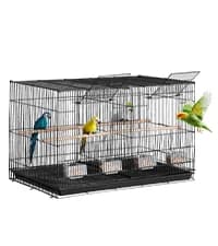 64-inch Open Top Large Parrot Bird Cage with Detachable Rolling Stand for Parakeets Finches Canaries Lovebirds — collection imagery