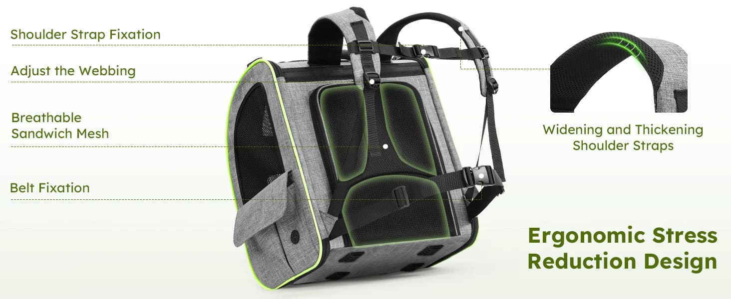Cat Backpack Expandable — Cat Carrier Backpack with Breathable Window — product details