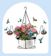Charming Wind Chimes Hummingbird feeders for Outdoors Hanging ant and bee Proof — collection imagery