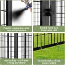 8' x 4' Outdoor Dog Kennel with Roof for Large Dogs