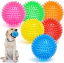 3.5” Squeaky Dog Toy Balls (6 Colors) Puppy Chew Toys for Teething