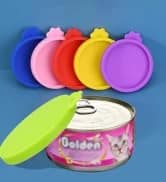 6 packs Pet Food Can Lids — Food Safe BPA-Free and Dishwasher Safe — collection imagery