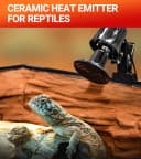 100W Reptile Heat Lamp 2Pack Ceramic Heat Emitter Night Heat Lamp Bulbs Reptile Terrarium Heat lamp Tank Heat