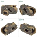 Resin Hollow Tree Trunk Betta Log Aquarium Decorations Ornament Fish House Cave Wood House Decor for Small and