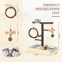 Bird Playground — Natural Wooden Parrot Play Stand