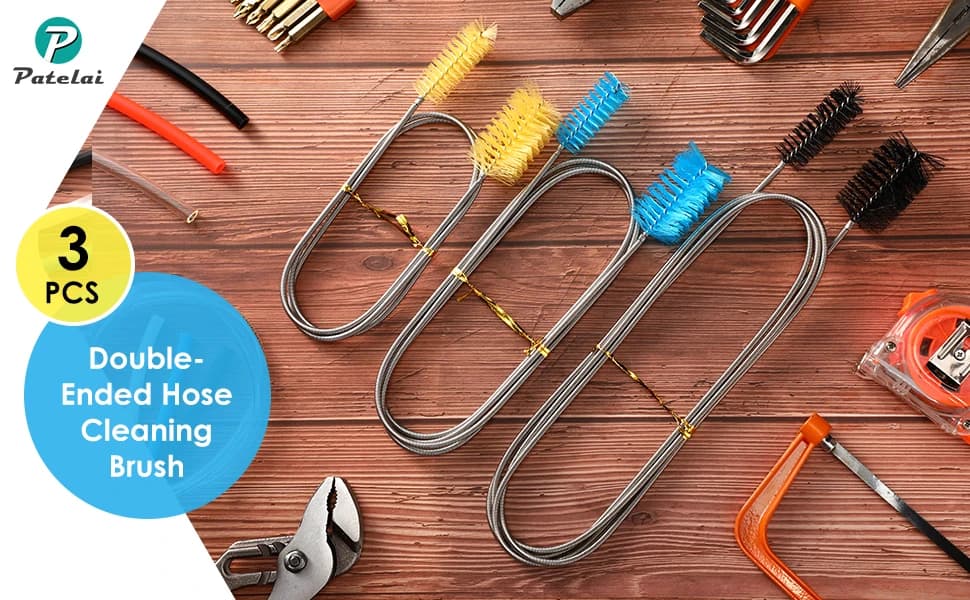 3 Pcs Aquarium Filter Hose Brush Stainless Flexible 61 ''79 '' — product details