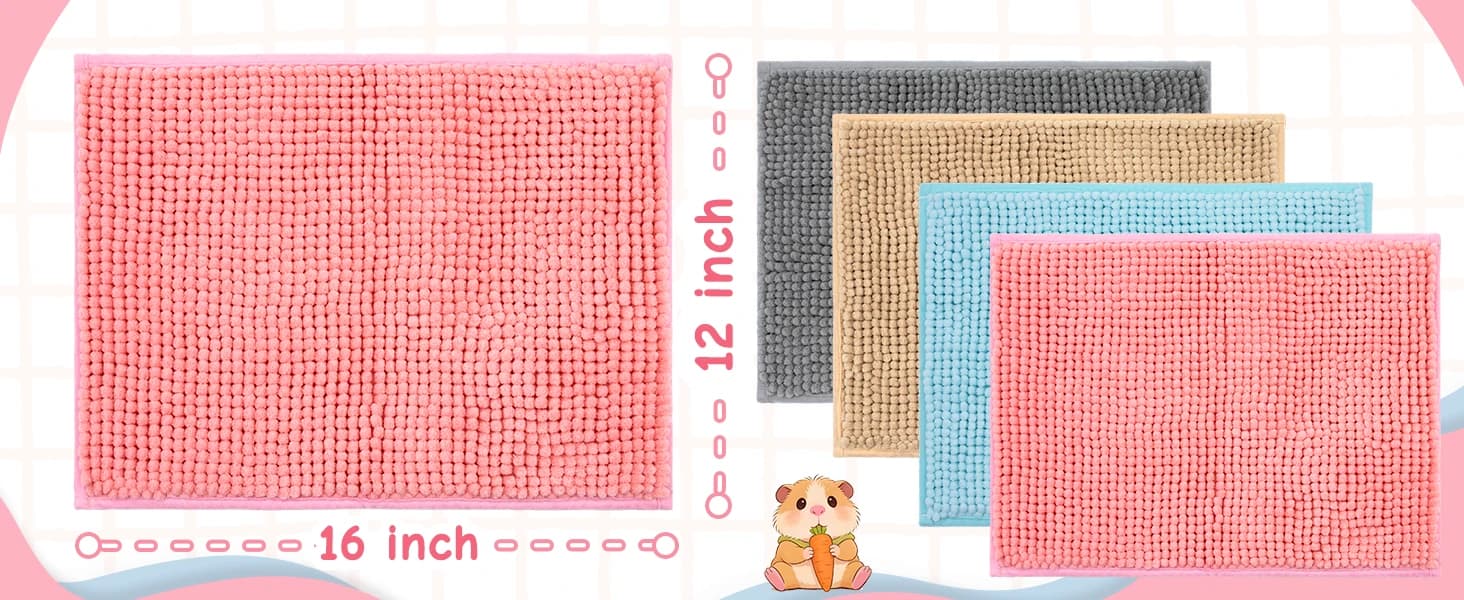 Guinea Pig Cage Liner — 4 PCS Washable Guinea Pig Bedding Fleece Mat — product details
