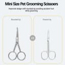 Dog Tear Stain Remover Comb for Small Doggy and Cats Pet Grooming Tool with Round Tip Stainless Steel Mini