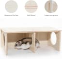 Hamster Peep Tunnel — 2-Chamber Wooden Hamster Hideout