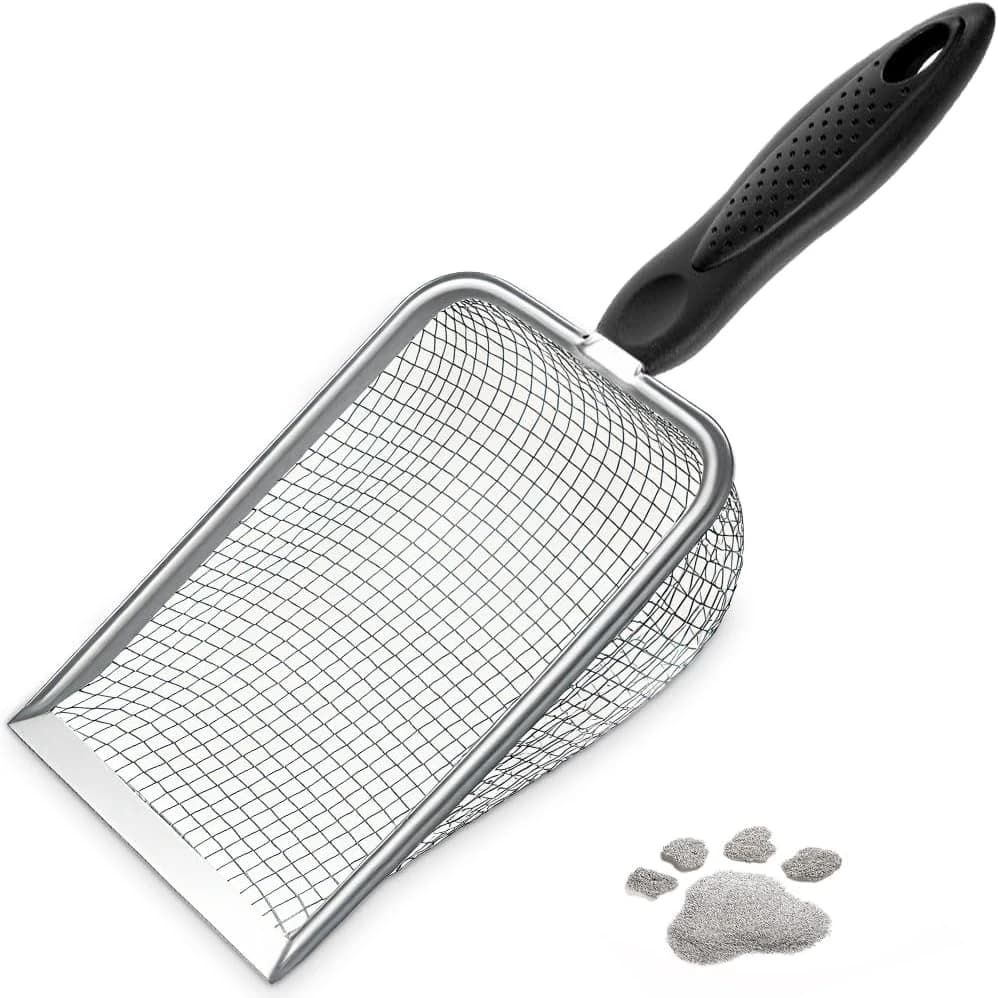 Cat Litter Scoop — Sturdy Litter Cleaner Corner Shovel