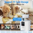 Automatic Cat Feeder with 2K Camera: 5G WiFi Automatic Dog Feeder with Night Vision