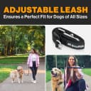 V2.0-180° Rotating Dog Bike Leash - with Shock Absorbers and Quick Attach Mechanism | Carbon Fiber | Detachable