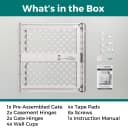 Universal Pet Gate: 26” - 42” Wide Dog Gate for Doorways with Pressure Fit or Swinging Door Hardware Mounting