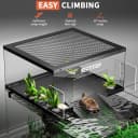 Stainless Steel Turtle Basking Platform — for 18‑20 Inch Wide Aquariums