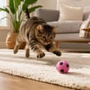 Sponge Soccer Ball Cat Toys for Cats and Kittens - Interactive and Colorful Plush Toy