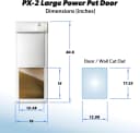 Genuine Power Pet Fully Automatic Pet Door from Brand. Pet Collar Operated