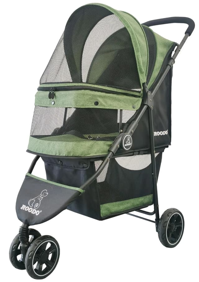 3 Wheel Pet Stroller Best Lightweight Foldable Compact Portable Jogger All Terrain Travel Pet Gear Puppy Kitty