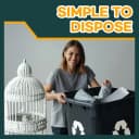 Bird Cage Liners — 120 Unscented Newsprint Sheets